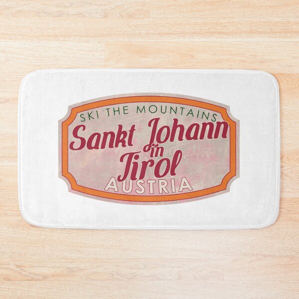 Item preview, Sankt Johann in Tirol, Austria, Ski, textured skiing badge designed and sold by Wanderful-roads.