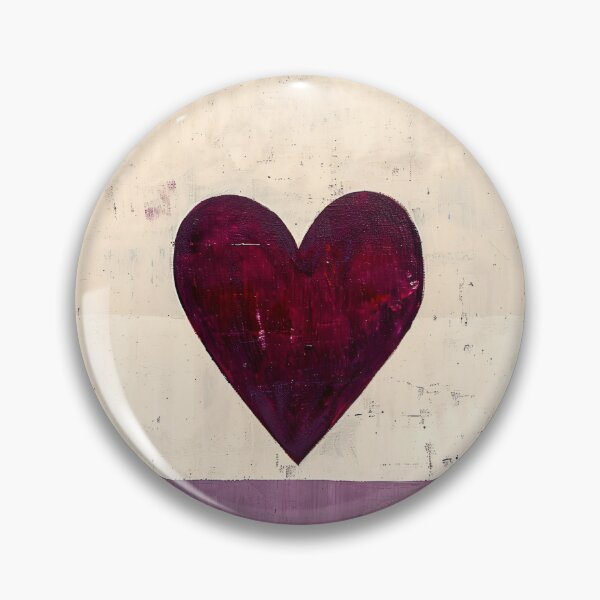 Item preview, Abstract Red Heart Wall Art Neutral Striped Background designed and sold by NarjaShop.