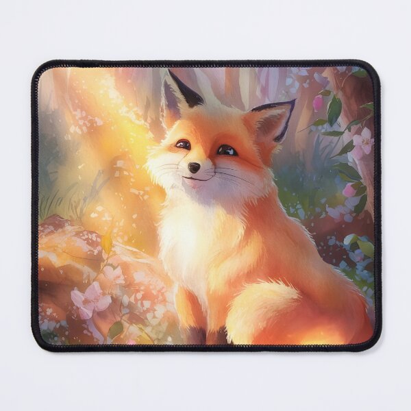 Item preview, Dreamy Fox in Sakura Forest – Spring Blossom Illustration designed and sold by EmeraldeaArt.