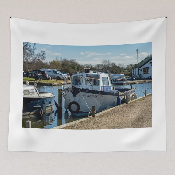 Item preview, Boats moored on the Thurne, Potter Heigham designed and sold by yackers1.