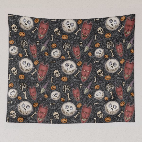 Item preview, The Nightmare Before Christmas : Lock, Shock, & Barrel Seamless Pattern designed and sold by Dmitrii Legoshin.