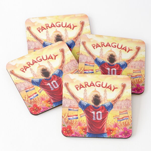 Item preview, Triumphant Moment in Paraguay Soccer Vibes designed and sold by BrickByDream.