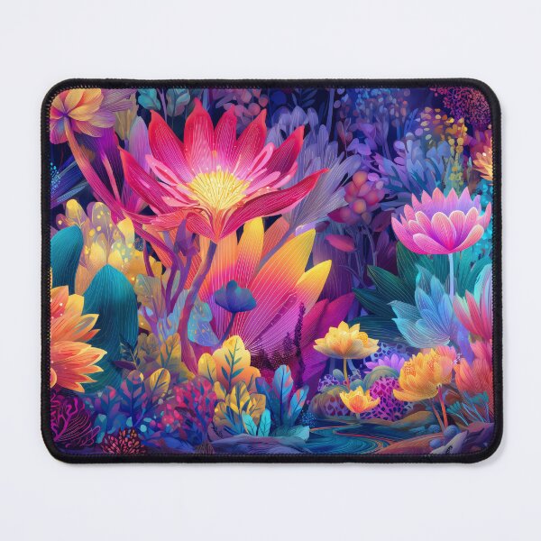 Item preview, Vibrant Fantasy Flower Garden designed and sold by LuminousFoundry.