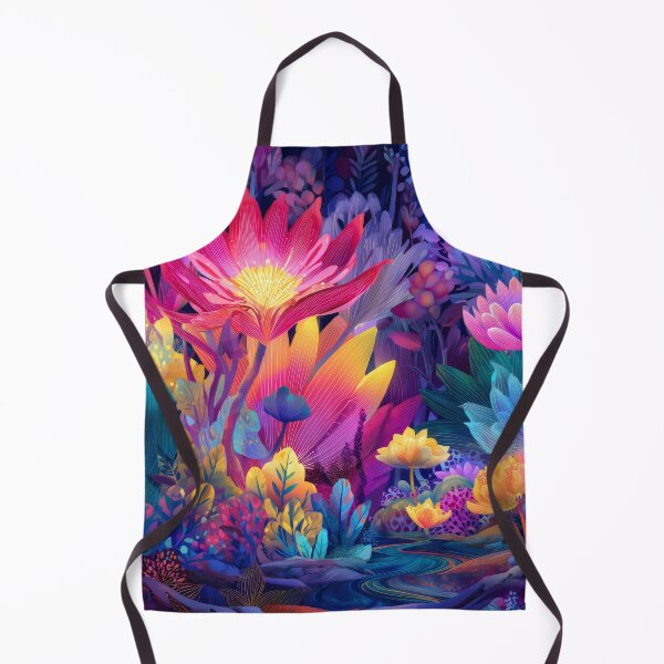 Item preview, Vibrant Fantasy Flower Garden designed and sold by LuminousFoundry.