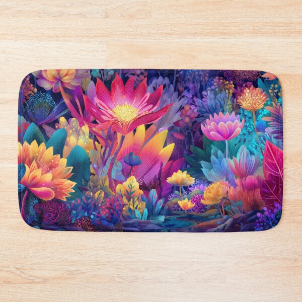 Item preview, Vibrant Fantasy Flower Garden designed and sold by LuminousFoundry.