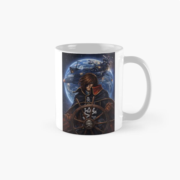 Item preview, Space Pirate Captain – Cosmic Anime Warrior with Starship and Skull Emblem  designed and sold by Apocryphalwar.