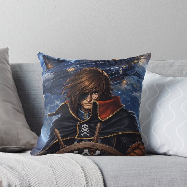 Item preview, Space Pirate Captain – Cosmic Anime Warrior with Starship and Skull Emblem  designed and sold by Apocryphalwar.
