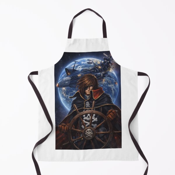 Item preview, Space Pirate Captain – Cosmic Anime Warrior with Starship and Skull Emblem  designed and sold by Apocryphalwar.