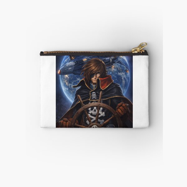 Item preview, Space Pirate Captain – Cosmic Anime Warrior with Starship and Skull Emblem  designed and sold by Apocryphalwar.