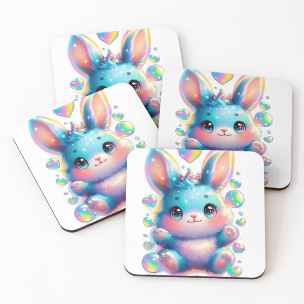 Item preview, Cute Rainbow Galaxy Bunny Crown designed and sold by CoquetteLunaCo.