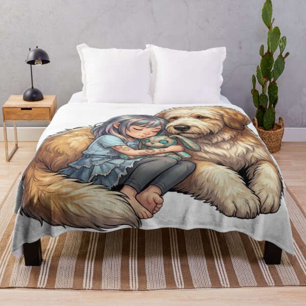 Item preview, A child and a big dog. designed and sold by PP&RAINBOW SHOP.