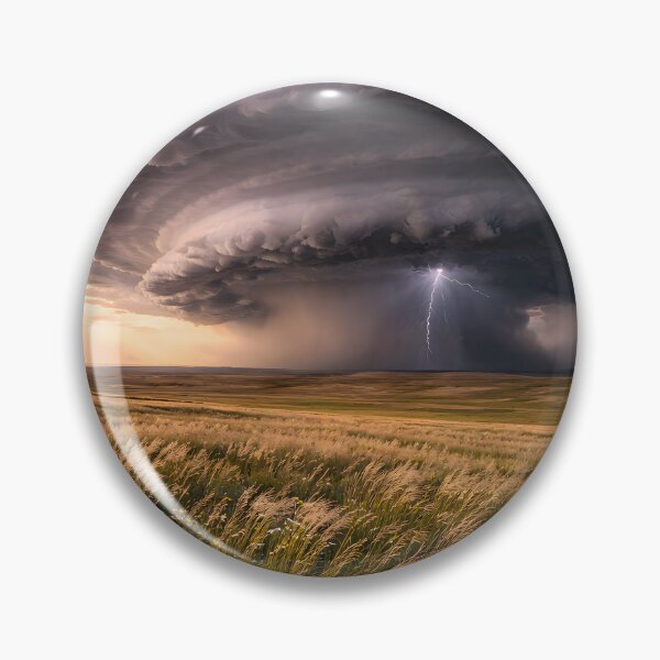 Item preview, Supercell Storm Over Golden Field designed and sold by Yomere.