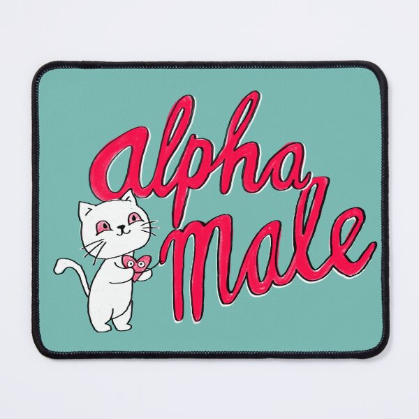 Item preview, Alpha male ironic, funny designed and sold by badlydrawnbabe.