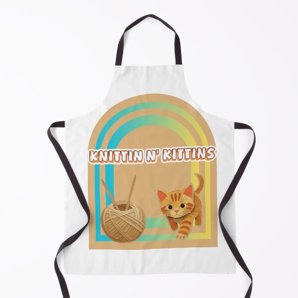 Item preview, Cute Retro "Knittin N' Kittins" - Papercraft Cat & Yarn designed and sold by Willy1919.