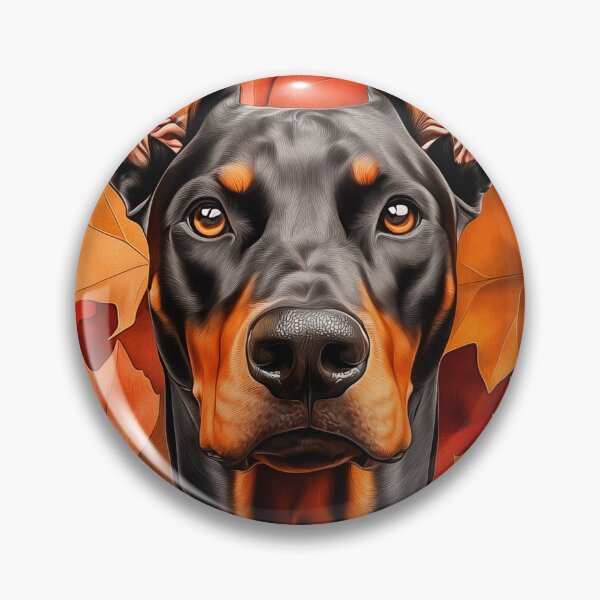 Item preview, Doberman Pinscher with Autumn Leaves designed and sold by PetsArt.