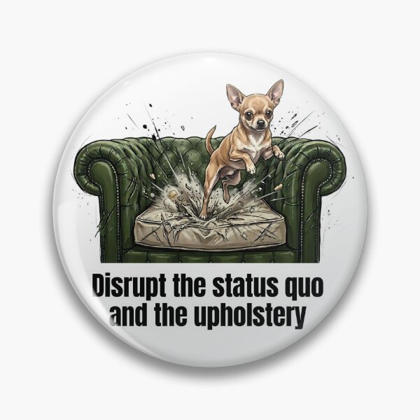 Item preview, Couch Conqueror - Funny Chihuahua Dog Chaos Art designed and sold by C360 Studio.
