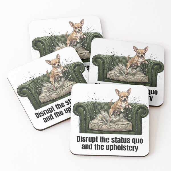 Item preview, Couch Conqueror - Funny Chihuahua Dog Chaos Art designed and sold by C360 Studio.