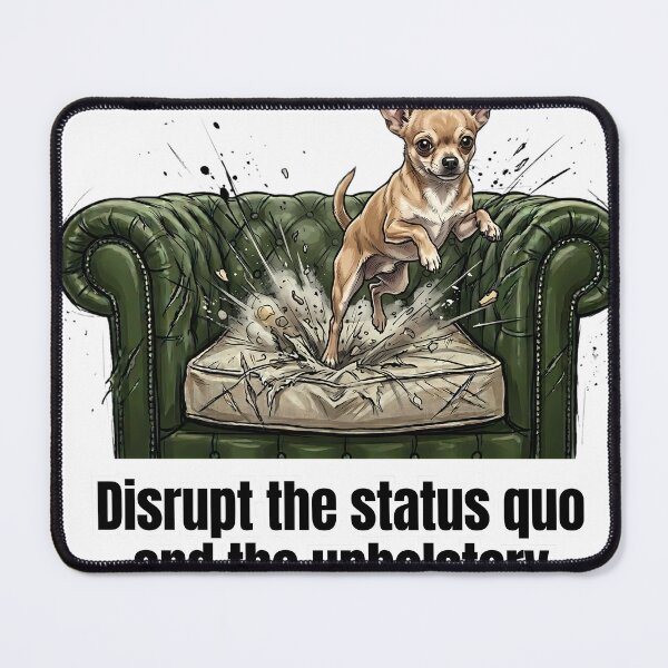 Item preview, Couch Conqueror - Funny Chihuahua Dog Chaos Art designed and sold by C360 Studio.