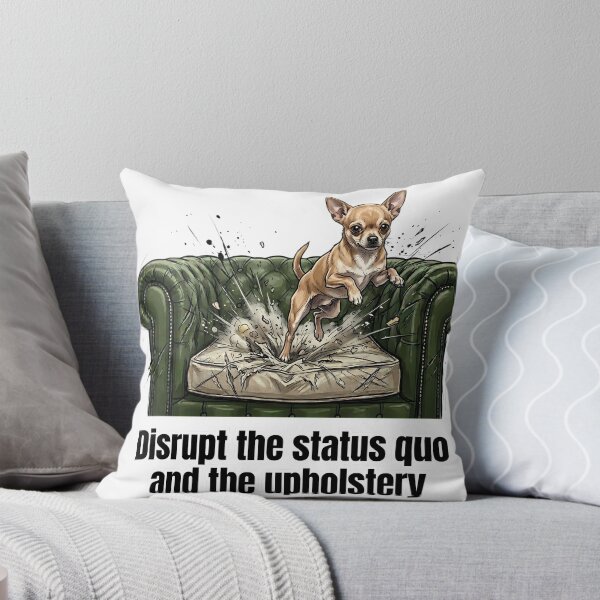 Item preview, Couch Conqueror - Funny Chihuahua Dog Chaos Art designed and sold by C360 Studio.