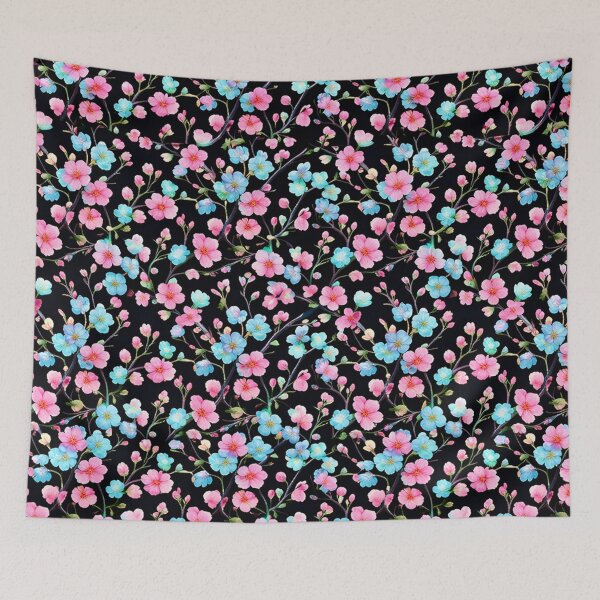 Item preview, Busy Neon Pastel Spring Blossoms Floral Print designed and sold by BeJolley.