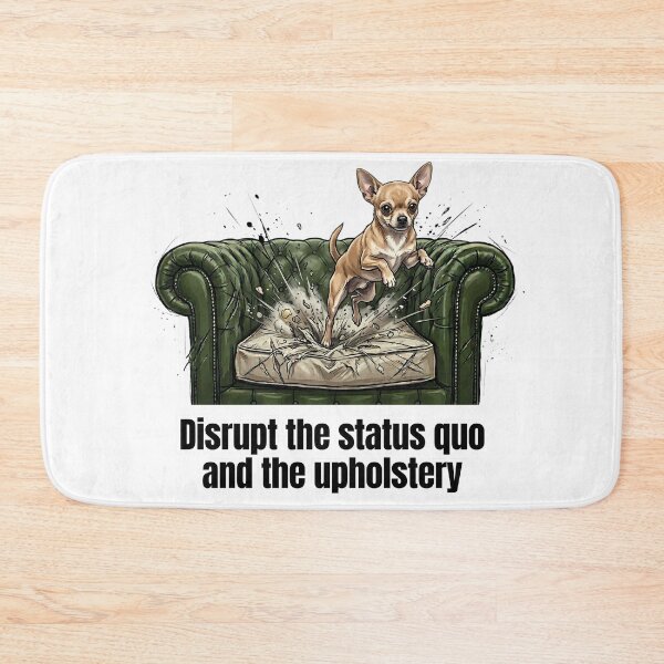 Item preview, Couch Conqueror - Funny Chihuahua Dog Chaos Art designed and sold by C360 Studio.