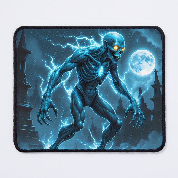 Item preview, Lightning Ghoul - Undead Graveyard Art designed and sold by Lucid Dream Pixel.