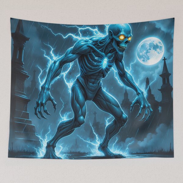 Item preview, Lightning Ghoul - Undead Graveyard Art designed and sold by Lucid Dream Pixel.