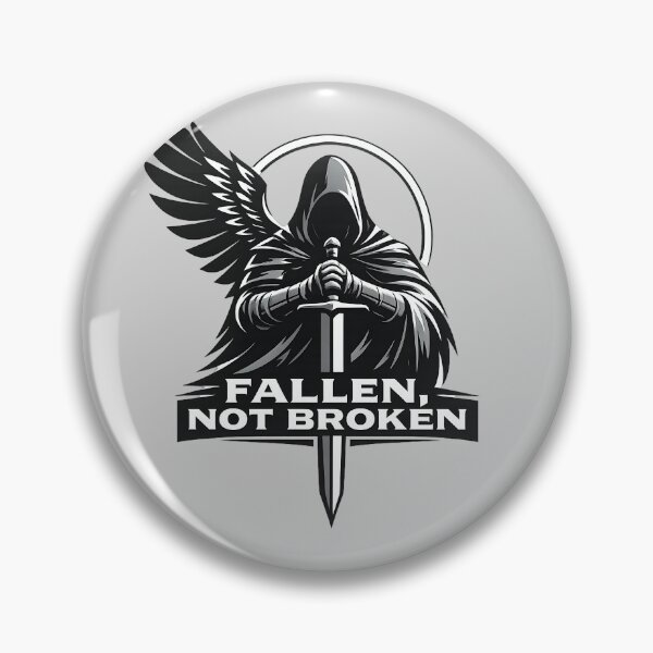Item preview, Fallen Not Broken – Warrior Motivation Strength Design designed and sold by CreativeMindsetLab.