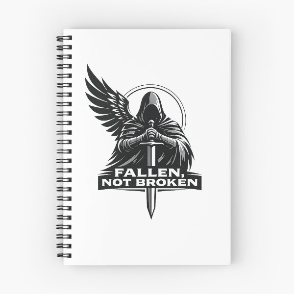 Item preview, Fallen Not Broken – Warrior Motivation Strength Design designed and sold by CreativeMindsetLab.