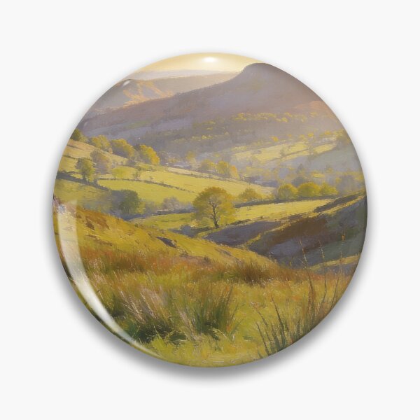 Item preview, Lake District Meadow Landscape – Grasmere Spring Countryside Art designed and sold by QuietCanvasArtworks.