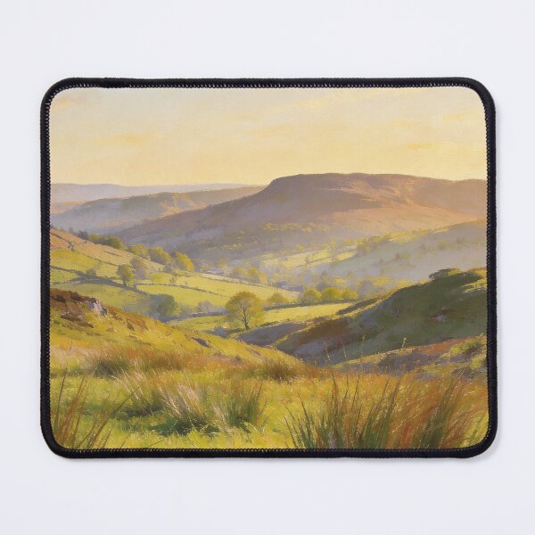 Item preview, Lake District Meadow Landscape – Grasmere Spring Countryside Art designed and sold by QuietCanvasArtworks.