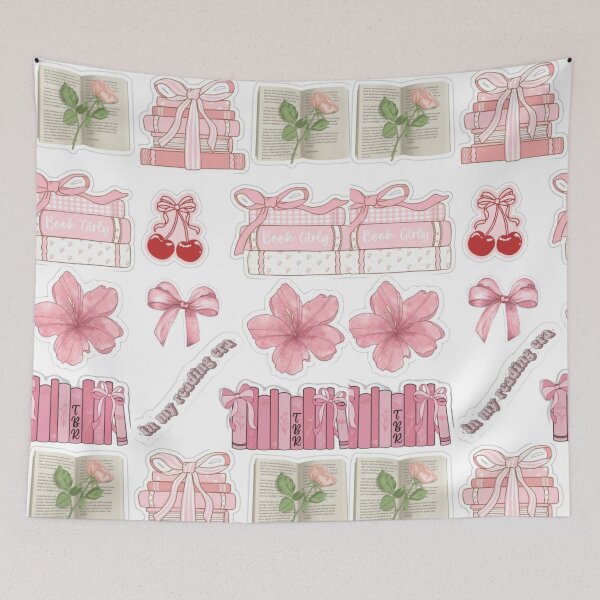Item preview, Pink Bookish Coquette Sticker Pack - In My Reading Era, TBR Books & Bows designed and sold by Camistudios.