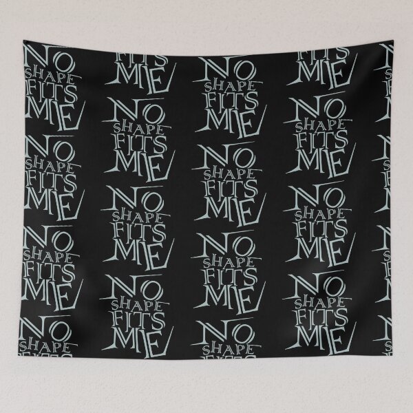 Item preview, No Shape Fits Me – Distorted Typography Statement Design designed and sold by ironpalette.