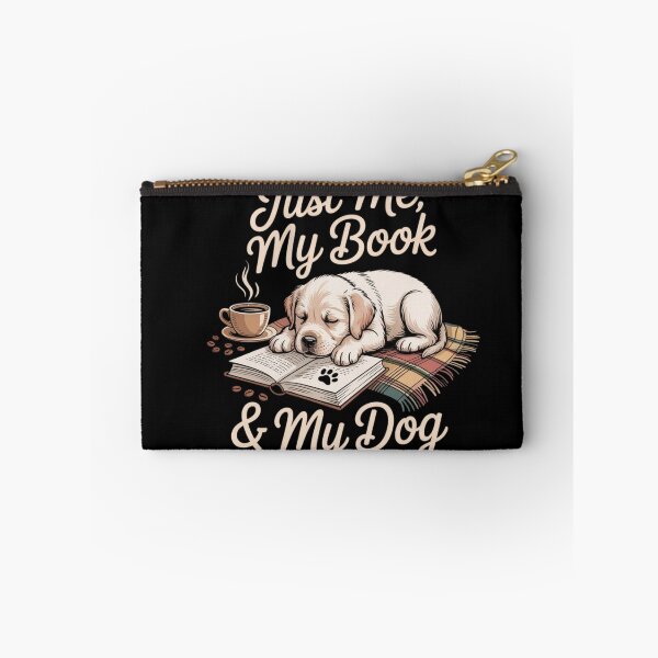 Item preview, Cozy Book Lover & Dog Lover Illustration – Just Me, My Book & My Dog designed and sold by RALYSHOP.