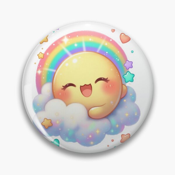 Item preview, Cute Rainbow Sun Cloud designed and sold by CoquetteLunaCo.