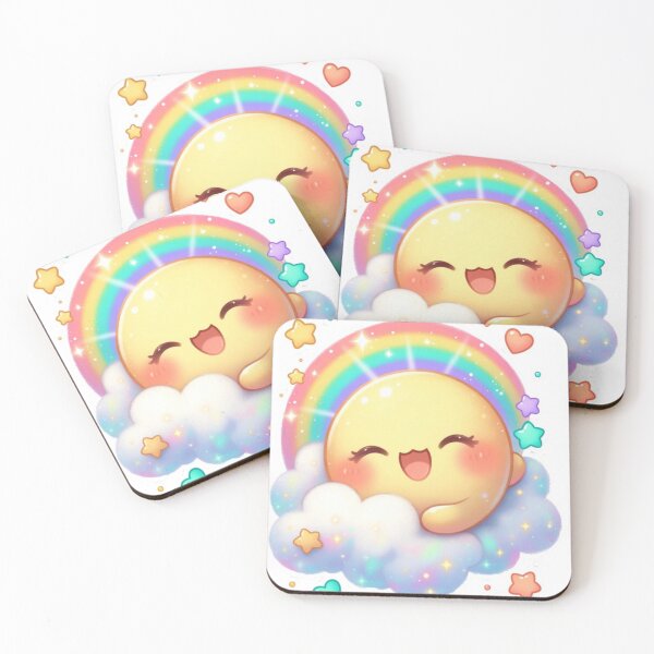 Item preview, Cute Rainbow Sun Cloud designed and sold by CoquetteLunaCo.