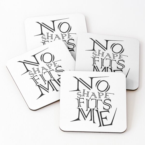 Item preview, No Shape Fits Me – Distorted Typography Statement Design designed and sold by ironpalette.