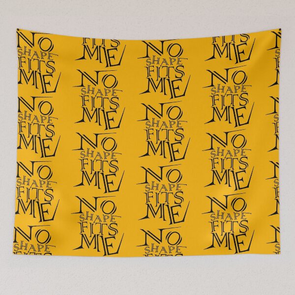 Item preview, No Shape Fits Me – Distorted Typography Statement Design designed and sold by ironpalette.