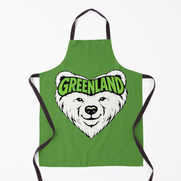 Item preview, Greenland - Polar Bear Heart Shape designed and sold by Myra365Art.