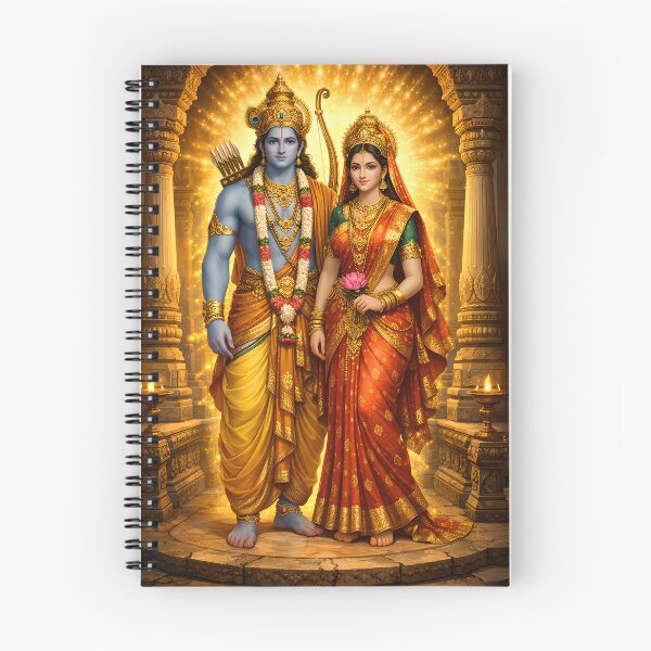 Item preview, Ram Sita Blessing Aura | Divine Couple Spiritual Art designed and sold by CosmicLotusArt.