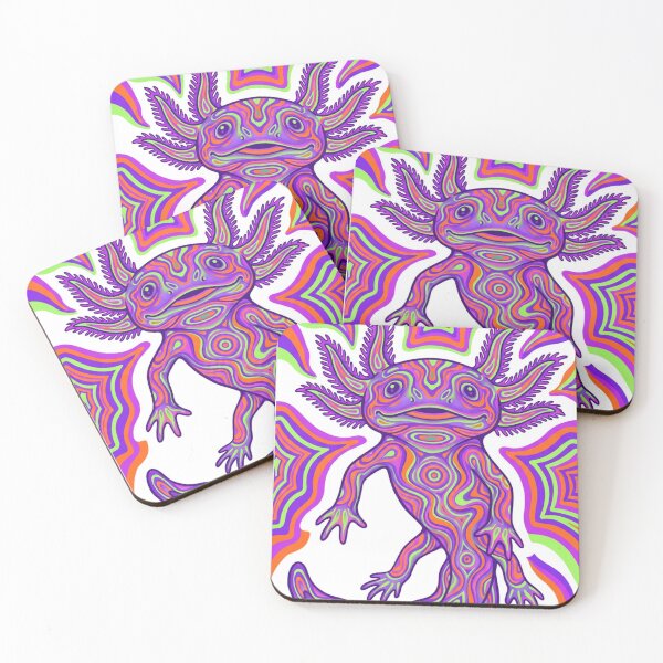 Item preview, Psychedelic Axylotl designed and sold by The Timeless Inkwell.