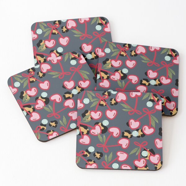 Item preview, Cherry Heats with Leopard designed and sold by AccessoriesareNecessities.