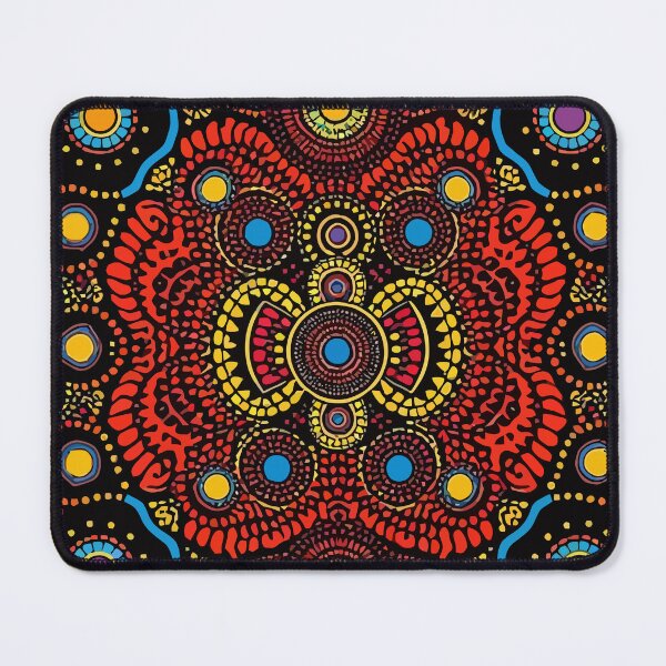 Item preview, Bold Geometric Aboriginal Art with Bright Colors designed and sold by RidaSalArt.