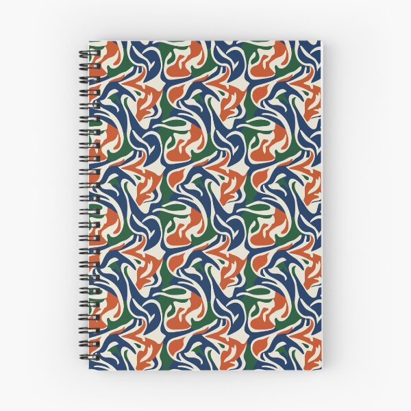 Item preview, Retro Abstract Flow Pattern in Bold Color Waves designed and sold by RidaSalArt.