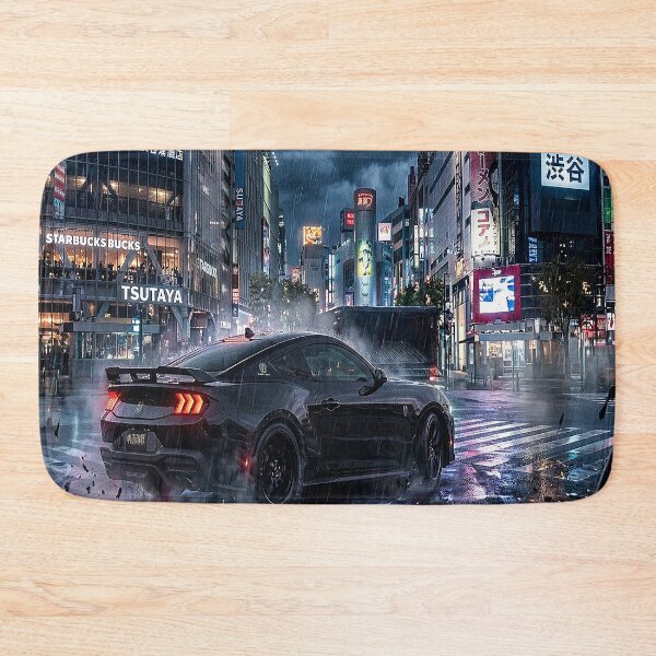 Item preview, Mustang Drift in Shibuya Street designed and sold by BrizzyArt.