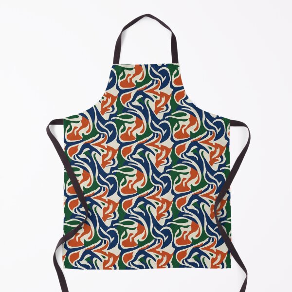 Item preview, Retro Abstract Flow Pattern in Bold Color Waves designed and sold by RidaSalArt.