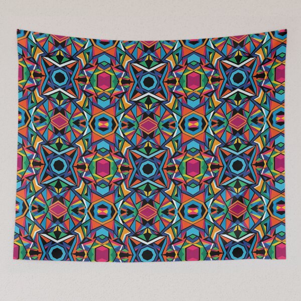 Item preview, Patrón geométrico de caleidoscopio colorido designed and sold by RidaSalArt.
