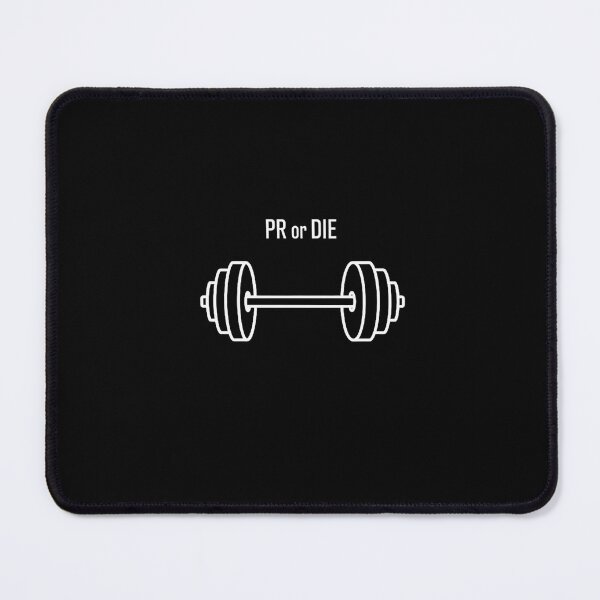 Item preview, PR or Die Minimalist Barbell Weightlifting Design designed and sold by GymHeavy.