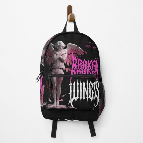 Item preview, Broken Wings Dark Angel Marble Statue Pink Gothic Art Design designed and sold by InkDropLabs.