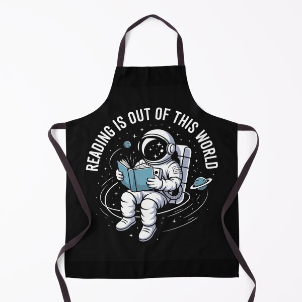 Item preview, Reading is Out of This World – Astronaut Bookworm designed and sold by BasmaAtef.